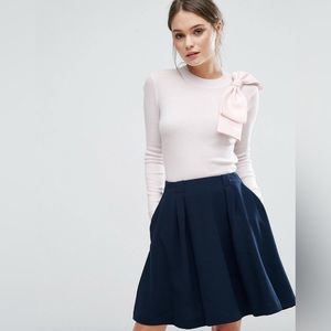 Ted Baker Pink Sweater with Bow Detail